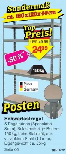 Jawoll Schwerlastregal Angebot