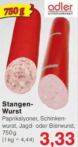 Wiglo Wunderland adler Stangen Wurst Angebot