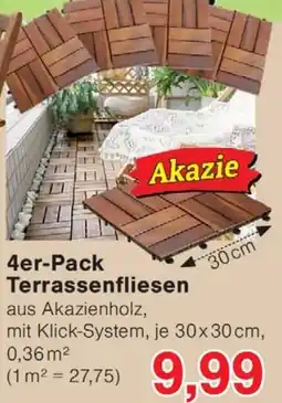 Wiglo Wunderland 4er-Pack Terrassenfliesen Angebot