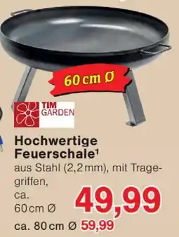 Wiglo Wunderland TIM GARDEN Hochwertige Feuerschale Angebot