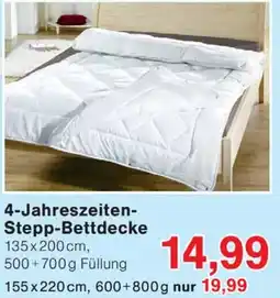 Wiglo Wunderland 4-Jahreszeiten- Stepp-Bettdecke Angebot