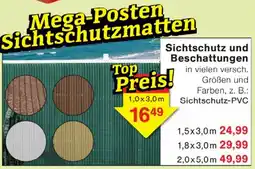 Wiglo Wunderland Sichtschutz und Beschattungen Angebot
