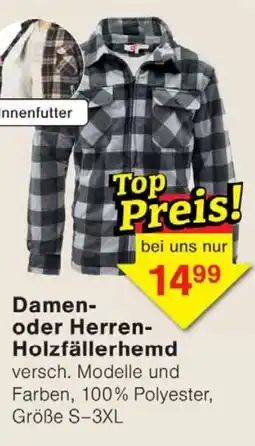 Wiglo Wunderland Damen- oder Herren Holzfällerhemd Angebot