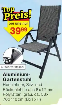 Wiglo Wunderland Aluminium- Gartenstuhl Angebot