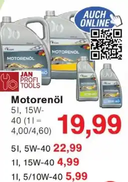 Wiglo Wunderland JAN PROFI TOOLS Motorenol Angebot