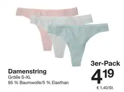 Zeeman Damenstring 3er-Pack Angebot