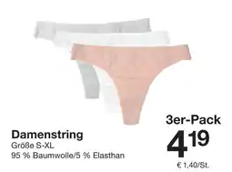 Zeeman Damenstring 3er-Pack Angebot