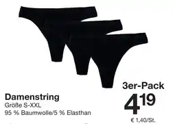 Zeeman Damenstring 3er-Pack Angebot