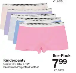 Zeeman Kinderpanty 5er-Pack Angebot