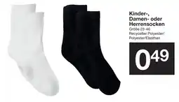 Zeeman Kinder-, Damen- oder Herrensocken Angebot