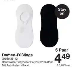 Zeeman Damen-Füßlinge 5 Paar Angebot