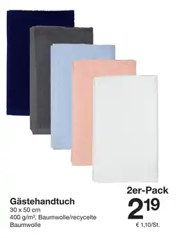 Zeeman Gästehandtuch 2er-Pack Angebot