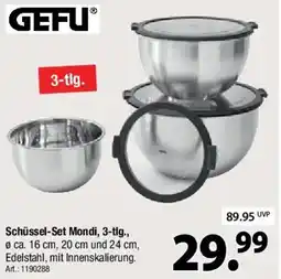 Zurbrüggen GEFU Schüssel-Set Mondi, 3-tlg. Angebot