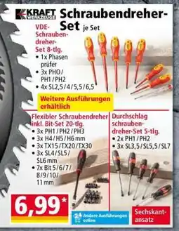 Norma Schraubendreher-Set je Set Angebot