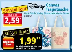 Norma Disney Canvas Tragetasche Angebot