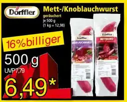Norma Mett-/Knoblauchwurst Angebot