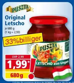 Norma Original Letscho Angebot