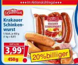 Norma Krakauer Schinkenwurst Angebot