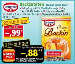 Norma Backzutaten Angebot
