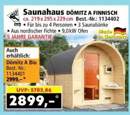 Norma Saunahaus DÖMITZ A FINNISCH Angebot