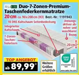 Norma Duo-7-Zonen-Premium-Taschenfederkernmatratze Angebot