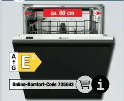 Ostermann Bauknecht Geschirrspüler B2IHKD526A Angebot
