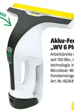 Hagebau Kärcher Akku-Fenstersauger WV 6 Plus Angebot
