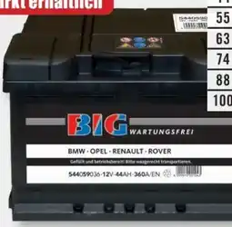 B1 Discount Baumarkt Big Autobatterie Angebot