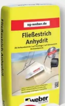 B1 Discount Baumarkt Saint-Gobain Weber Anhydrit-Fließestrich Angebot