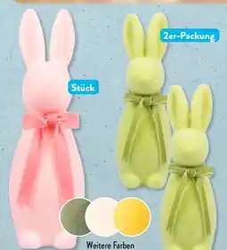 Aldi Süd Home Creation Beflockte Deko-Hasen Angebot