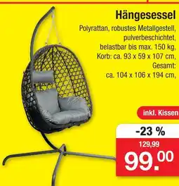 Zimmermann Hängesessel Angebot