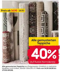 Rusta Alle gemusterten teppiche Angebot