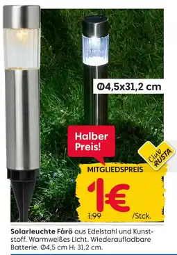 Rusta Solarleuchte färö Angebot