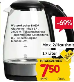 Rusta Wasserkocher ekg19 Angebot