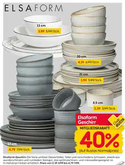 Rusta Elsaform geschirr Angebot