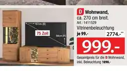 Zurbrüggen Cantus wohnwand Angebot