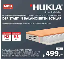 Zurbrüggen Hukla taschenfederkernmatratze hybrid ultra 220 Angebot