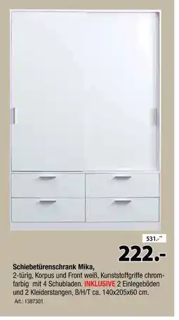 Zurbrüggen Schiebetürenschrank mika Angebot