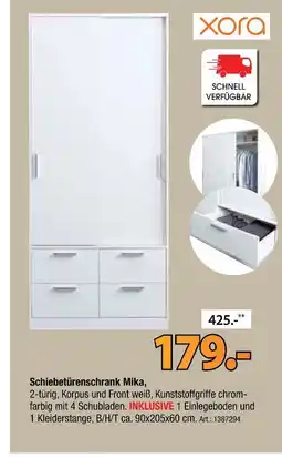 Zurbrüggen Xora schiebetürenschrank mika Angebot
