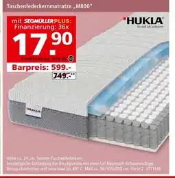 Segmüller Hukla taschenfederkernmatratze m800 Angebot