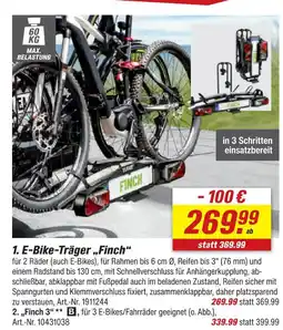 toom Baumarkt E-bike-träger „finch“ Angebot