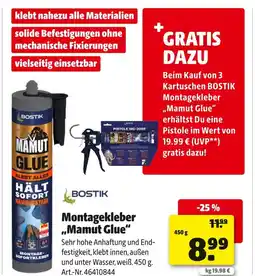 Hagebau Bostik montagekleber mamut glue Angebot