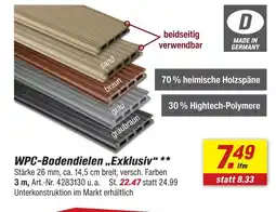 toom Baumarkt Wpc-bodendielen „exklusiv“ Angebot