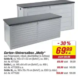 toom Baumarkt Garten-/universalbox „molly“ größe m Angebot