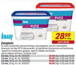 toom Baumarkt Knauf easyputz Angebot