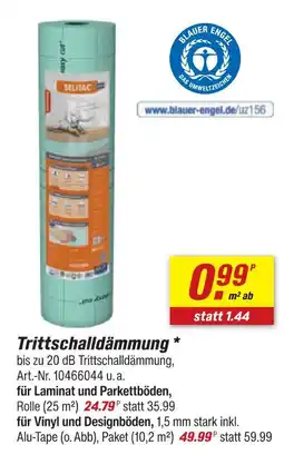 toom Baumarkt Selitac trittschalldämmung Angebot