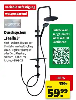 Hagebau Wellwater duschsystem 'faella 3' Angebot