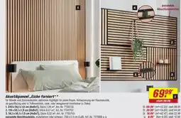 toom Baumarkt Akustikpaneel „eiche furniert“ 240 x 56,1 x 1,9 cm (hxbxt) Angebot