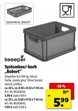 Hagebau Keeper systembox/-korb robert Angebot