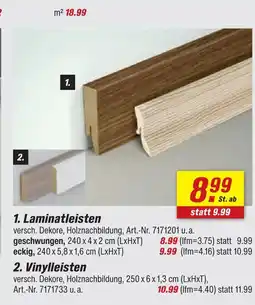 toom Baumarkt Laminatleisten Angebot